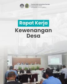 Perkuat Tata Kelola, DPMKKPS Gelar Rapat Kerja Pembahasan Kewenangan Desa